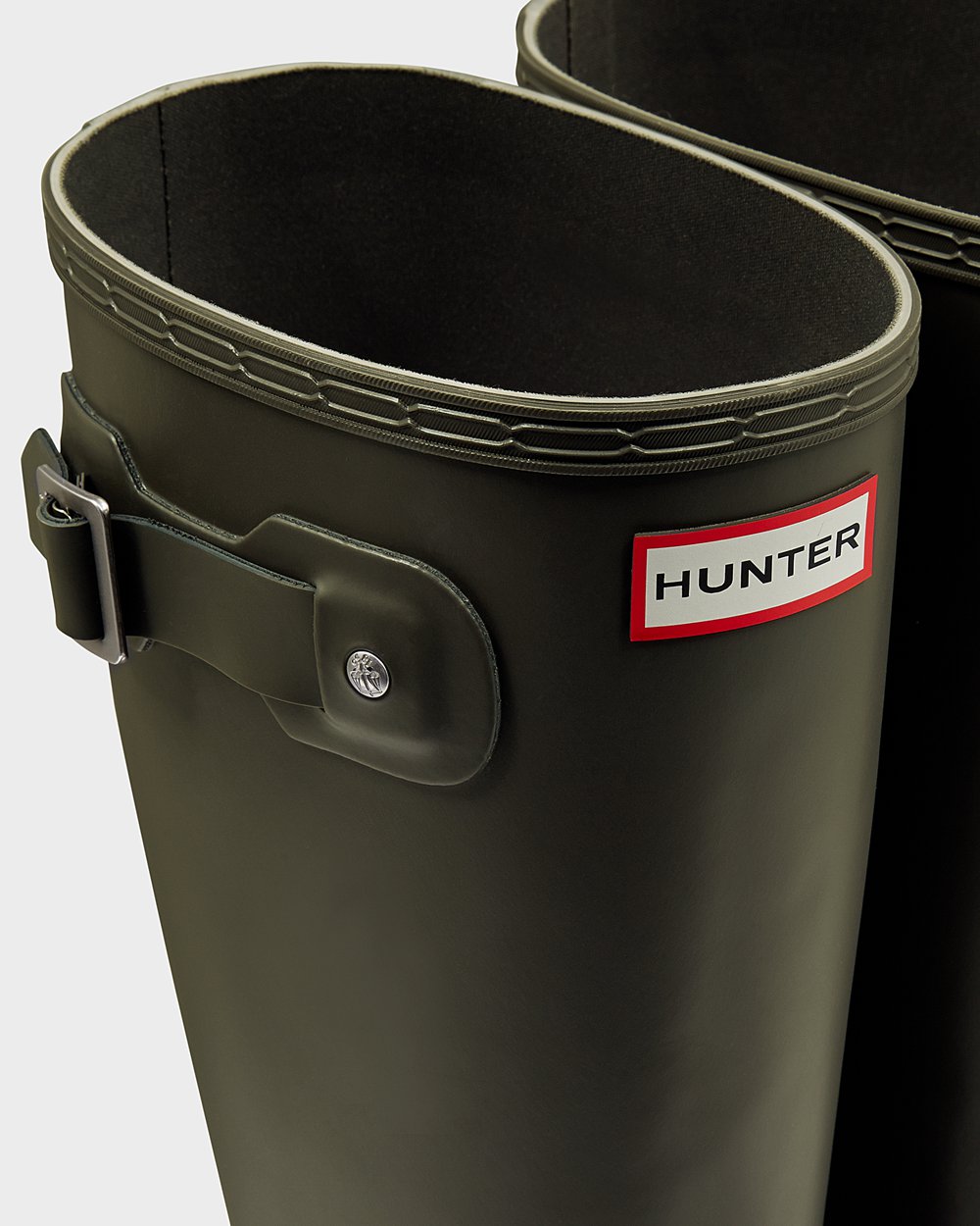 Galochas Altas Hunter Homem Verde Escuro Oliva - Original - 81TJOKWHB
